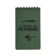 Customized Printing Notebook Write in the Rain Green Red Blue Yellow  Black All-Weather Universal Field Notebook With Pen